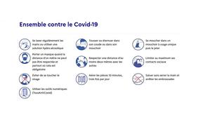 COVID 19 : informations sur les recommandations sanitaires et la vaccination
